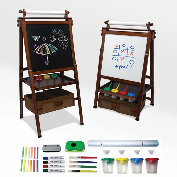 Kidloot Large All-in-One Double Sided, Magnetic, Height Adjustable Art Easel