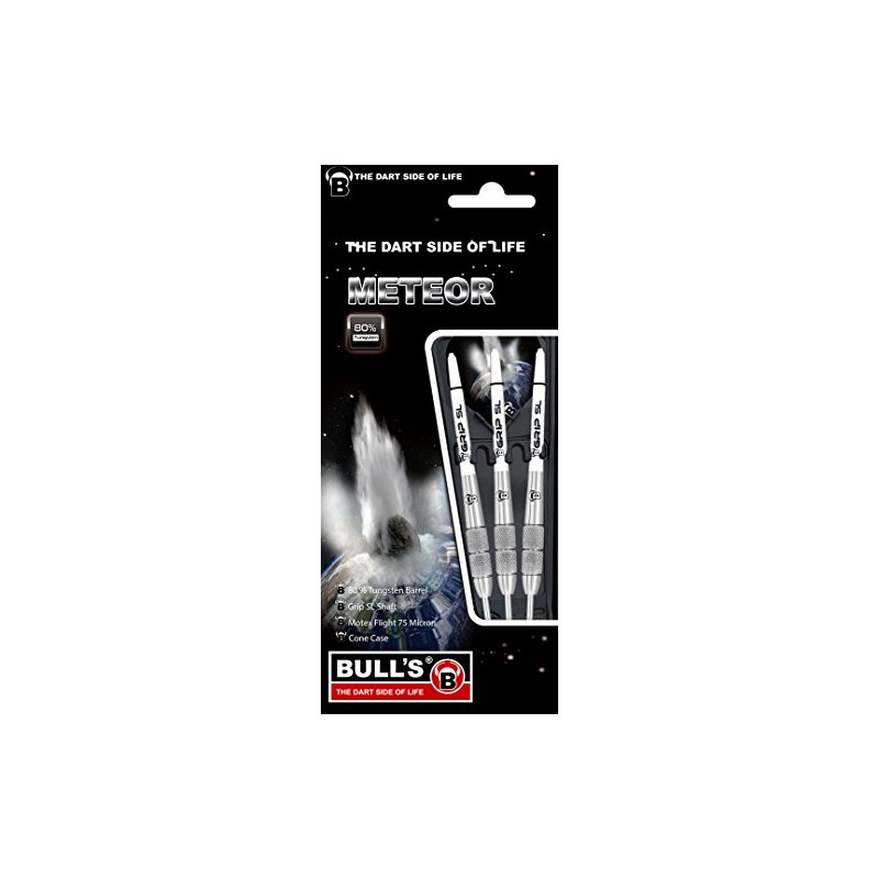 Bull's Meteor Mt13 Steel Dart 29g Silver/White
