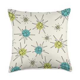 Vintage Franciscan Starburst Dinnerware Atomic Era Throw Pillow