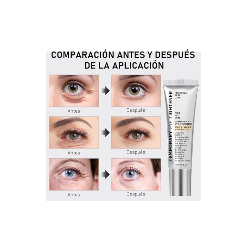 Crema para Ojos Antiarrugas - Efecto Tensor Temporal Inmediato -