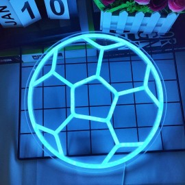 LED Neon Light Sign,Neon Sign for Bar,Wall Art Decor Dimmable Soccer Neon Sign