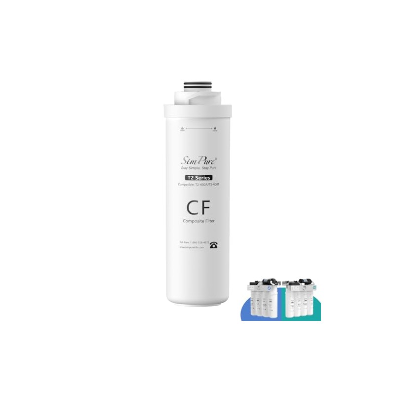 SimPure T2 Series CF Filter Replacement Cartridge Only for Model