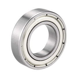 sourcing map 6902Z Double Plate Chrome Steel Bearing 15mm x 28mm x 7mm DE