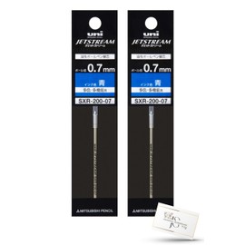 Mitsubishi Pencil Oil Based Ballpoint Pen Refill for Jetstream Prime Series SXR-200-07 0.03 inches (0.7 mm) Multi-Color Multi-functional [Prime Refills, Blue, 2 Pieces] sxr 20007 Original Index Card