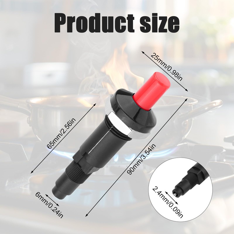 Gosknor 2pcs Piezo Igniter, Push Button Grill Igniter Replacement Piezo