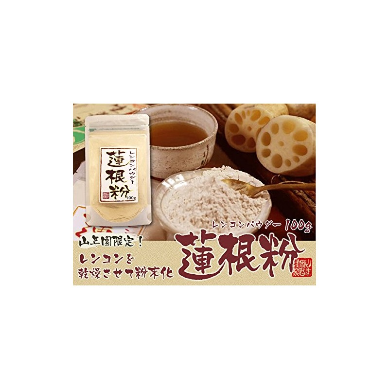 【国産 100%】蓮根粉 100g×3袋セット 無添加 熊本県産 巣鴨のお茶屋さん 山年園