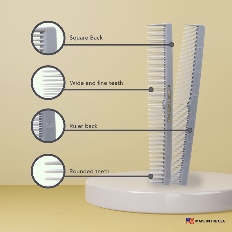 Allegro Combs 420 Hair Stylist and Barbers set hair cutting