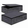 2 Pack Under Bed Storage Bags with Clear Window and