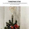 PRETYZOOM Christmas Tree Topper 5.9" Glitter Star Treetop Sequin Heart