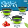 Bergmeister Foldable Bowl Set 3-in-1 with Colander, Noodle Strainer 1.7