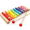 Jzhen Wooden Xylophone for Children, Perfect Glockenspiel for Children with Wooden Beaters