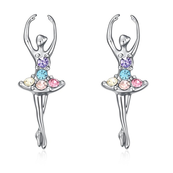 Ballet/Ballerina Earrings Gifts,Dance Recital Gifts,Ballet/Ballerina Dance Earrings Jewelry Gift(Mix)