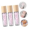 Mikinona 10ml Pink Crystal Stone Roller Bottle Set Roll-on Cosmetic