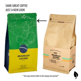 Brazilian Santos Ground Coffee. Light Roast Ground Coffee, Single Origin. 500g
