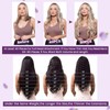 LaaVoo Tape-In Real Hair Extensions, Black, Ombre, Brown, Balayage, Caramel