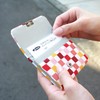 [Kyoto Raku~Traditional Japanese Miscellaneous Goods] Gusseted Business Card Case, Bean