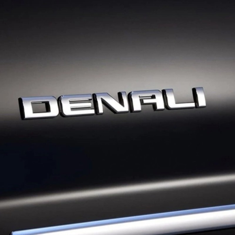 1x Denali Emblem Car Badge Nameplate Compatible with 2007-2020 Yukon