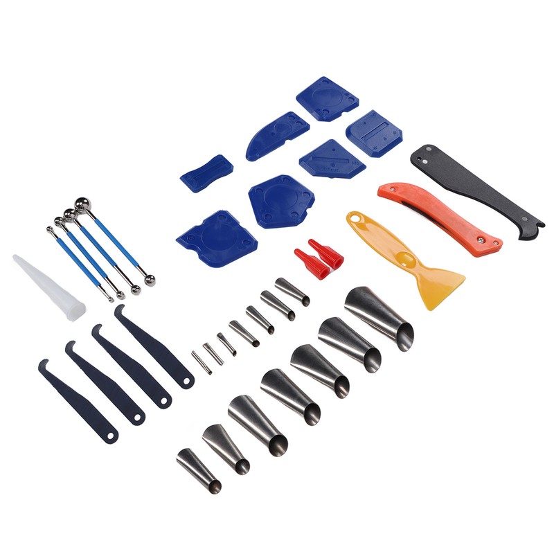 Caulking Finishing Tool Scraper Blade Saw Nozzle Glass Sealant Finishing