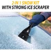 ZONETECH Snow Scraper for Windshield and Ice Removal (62" Extendable