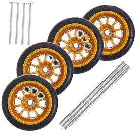 Kisangel 1 Set Replaceable Car Wheels and Tires for Vehicle Models Effortless Installation Upgrade Your Remote Control Car Look and Performance