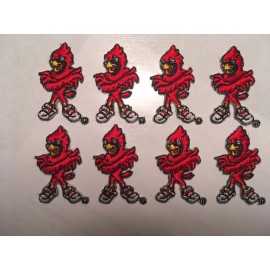 cardinal patch Louisville cardinal bird patches iron on patches 8 pc. lot