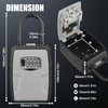 Diyife Large Key Box with Shackle, Weatherproof Key Safe with