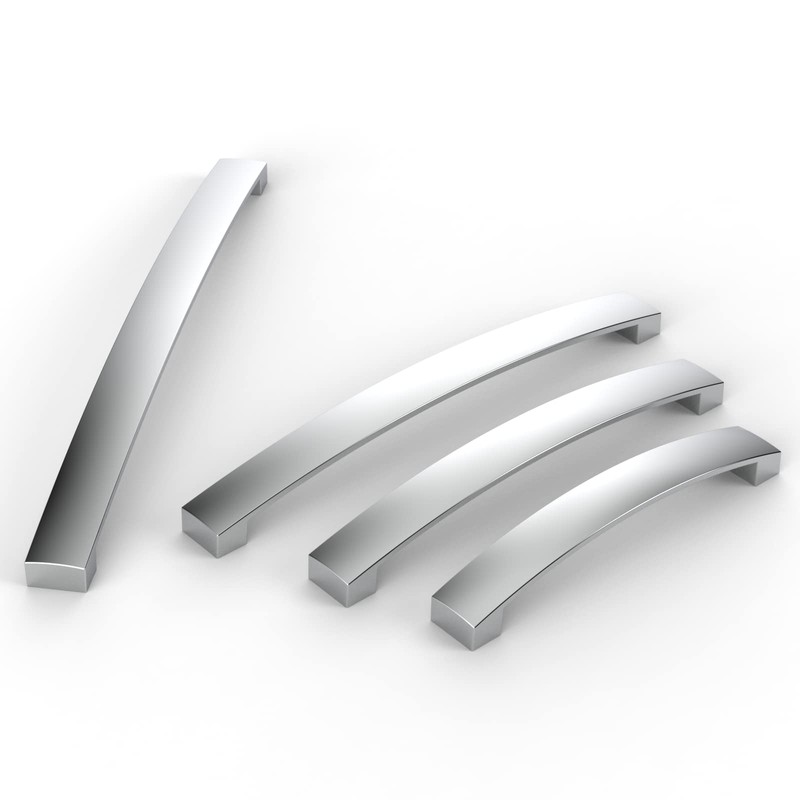 FURNIWARE 5 Pack Cabinet Handles, Hardware Drawer Pulls, Aluminum Kitchen