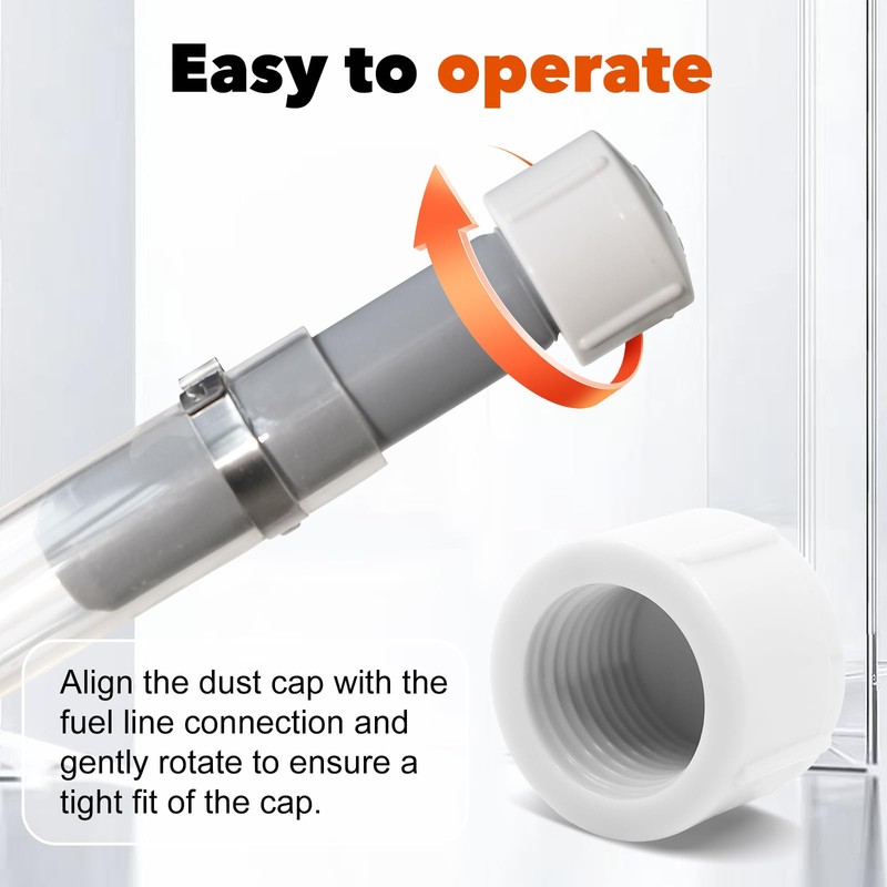 mapleza 8 PCS Fuel Jug Hose Caps - Universal Fit