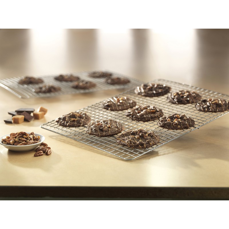 USA Pan X-Large Bakeable Nonstick Cooling Rack, XL, Stainless