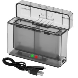 LP-E17 Dual Battery Charger for Canon EOS R8,R10,R50,R100,RP,77D,850D,800D,760D,750D,200D II,200D,M5,M6 Mark II,M3,Rebel T8i,T7i,T6i,T6s,SL3, SL2,9000D,8000D,Double Fast Charge for LP E17