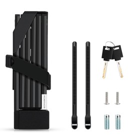 HOUSON 6 Tier Folding Bike Lock (67cm) | Reinforced Steel & Zinc Alloy | For Bicycle/Electric Bike/Bike | Frame Mount Included