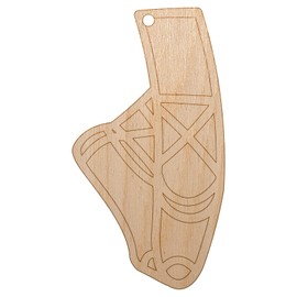 Sniggle Sloth Ballet Ballerina Slippers Unfinished Craft Wood Holiday Christmas Tree DIY Pre-Drilled Ornament