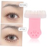 Mikinona 1 Pair Cat Paw Eyelash Stamp Applicator Set for
