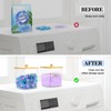 PLOSIF 4 Pack Clear Laundry Pods Container & Dryer Sheet