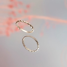 CARISSIMA Women's 9ct Yellow Gold Twist Band Stack Ring #N