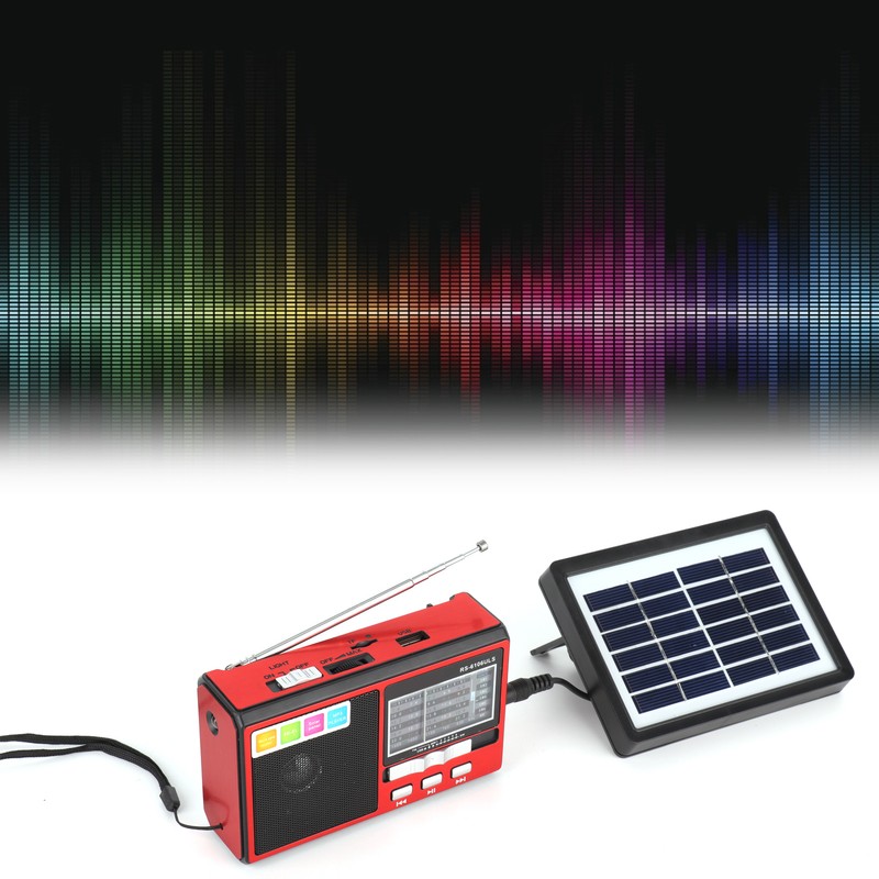 Radio FM AM SW Portable Radio Support Solar Battery Charging
