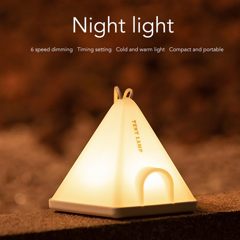 Night Lamp Timing Function Portable Rechargeable LED Bedside Night Light