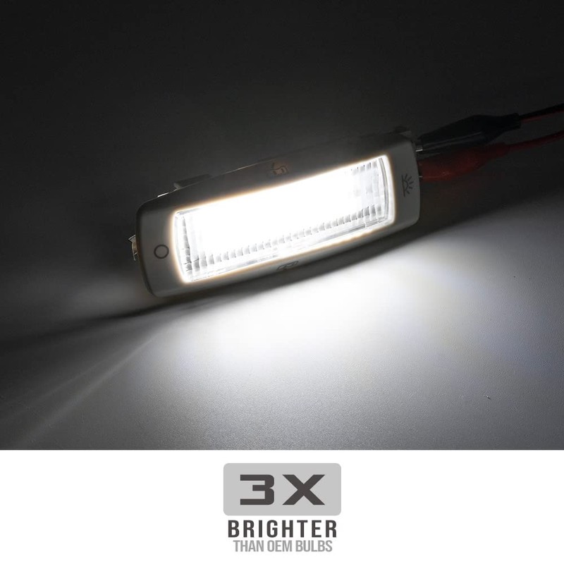 NSLUMO 2 x LED Interior Reading Card Light Dome Ceiling