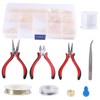 IWOWHERO 768pcs DIY Jewelry Making Tools Kit with Pliers Tweezers