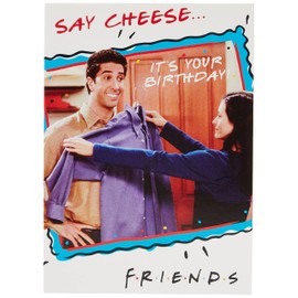 Danilo Promotions,Multi,FD017 Friends Television Series Birthday Card - say Cheese - 12.5x17.5cm