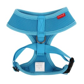 Puppia Soft Dog Harness No Choke Over-The-Head Triple Layered Breathable Mesh Adjustable Chest Belt and Quick-Release Buckle