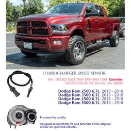 Turbocharger Speed Sensor 6.7, Turbo Charger Output Speed Sensor 4032806, Compatible with Cummins Holset ISB ISC ISL ISX 6.7L 24V Diesel, for Dodge RAM (904-7146)
