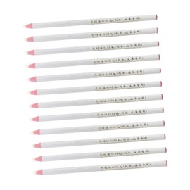 Tofficu 12 Pack Pull String Crayon Markers No Cutting Heat Erase Fabric Marking Pens Refills for Tailors