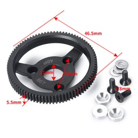 AXSPEED Metal 48 Pitch 86 Teeth Spur Gear for 1:10 Slash 2wd Upgrade Parts