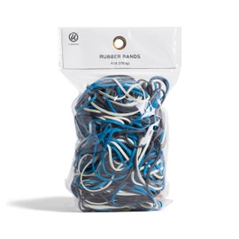 U Brands Rubber Bands In Bag, Office Organization Supplies, 400 Count
