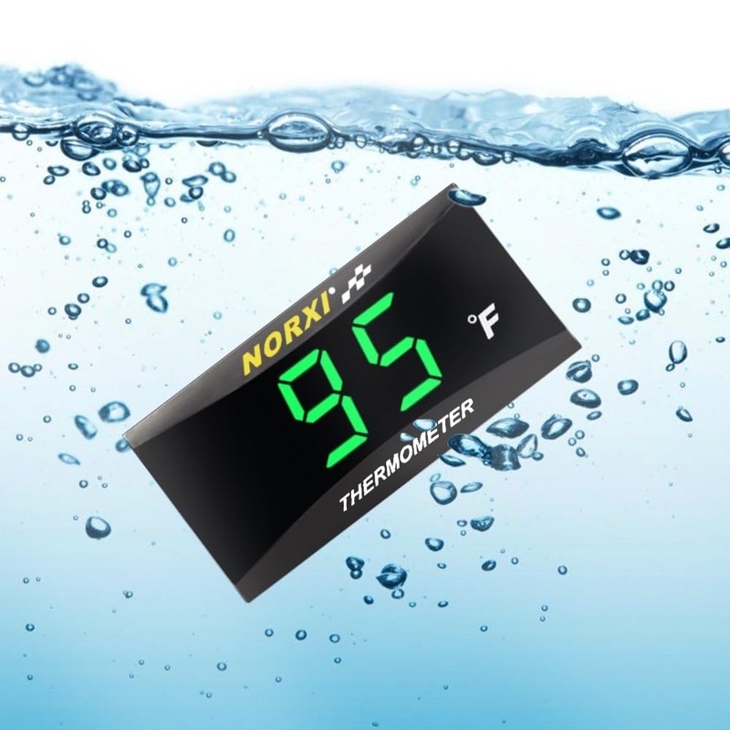 Norxi Universal Digital Engine Temperature Meter Fahrenheit Digital Engine Temperature