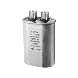 LEDBarz 7.5uf MFD - 22W79 CBB65A Capacitor 450VAC 60Hz 10,000AFC Dual Run Ellipse Start for RV Camper A/C&Fan Fits for Lennox AmRad 1499-546 Capacitors