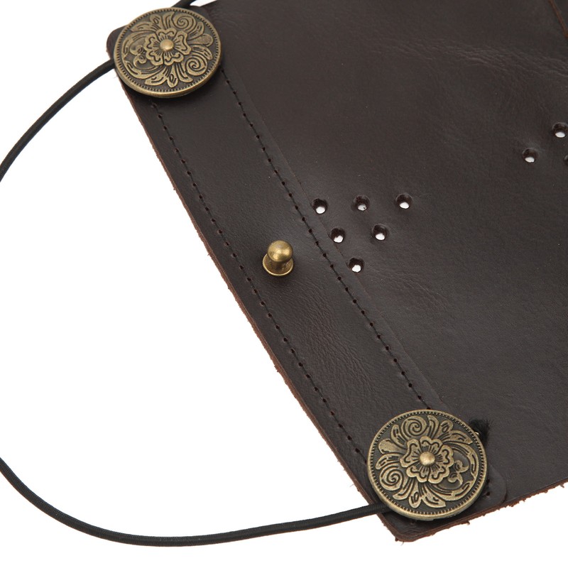 Archery Arm Guard Adjustable Strap Second Cowhide Arm Protector Pad