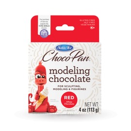 Satin Ice Chocopan Red Modeling Chocolate, 4 Ounce