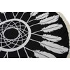 styleBREAKER round beach towel with dreamcatcher and feather print, fringing,